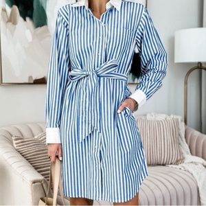 Brand new with tags striped dress. extra small but runs on the bigger side.